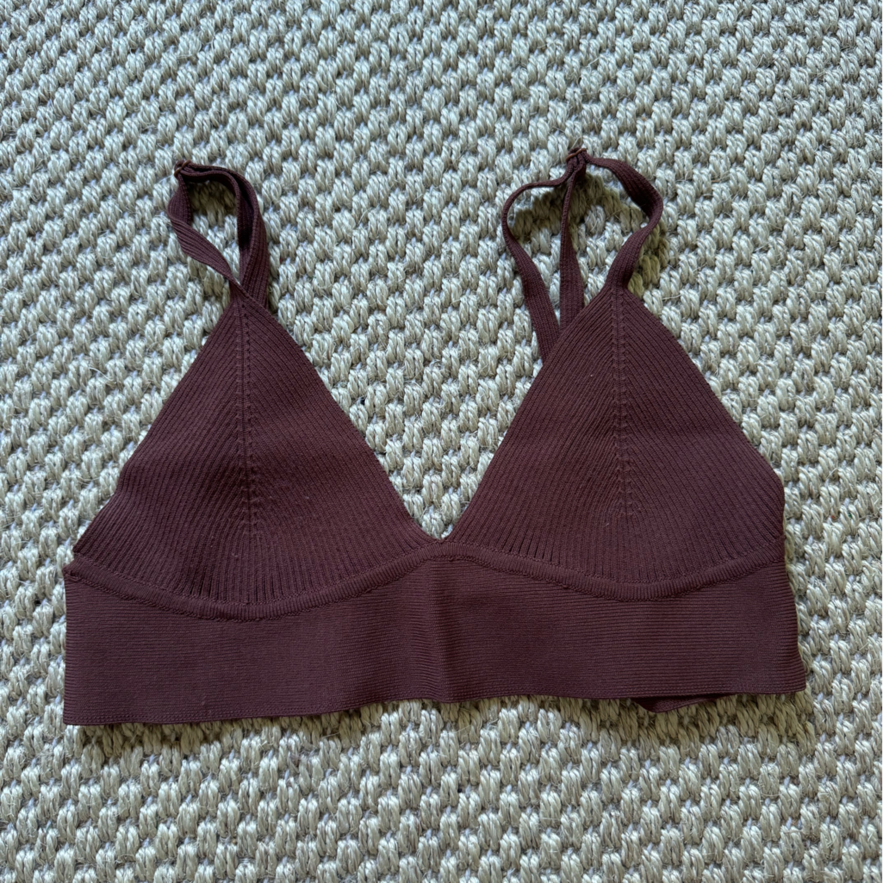 Sky To Moon Knit Cami Top Brown